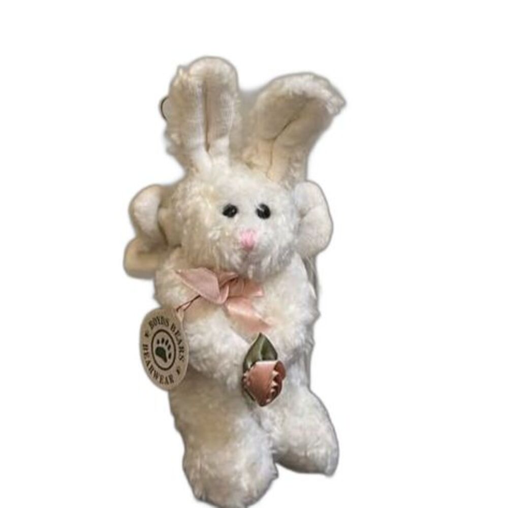 1990 Boyds Bears Plush Ornament Angel Bunny with Original Tags Plush Rabbit